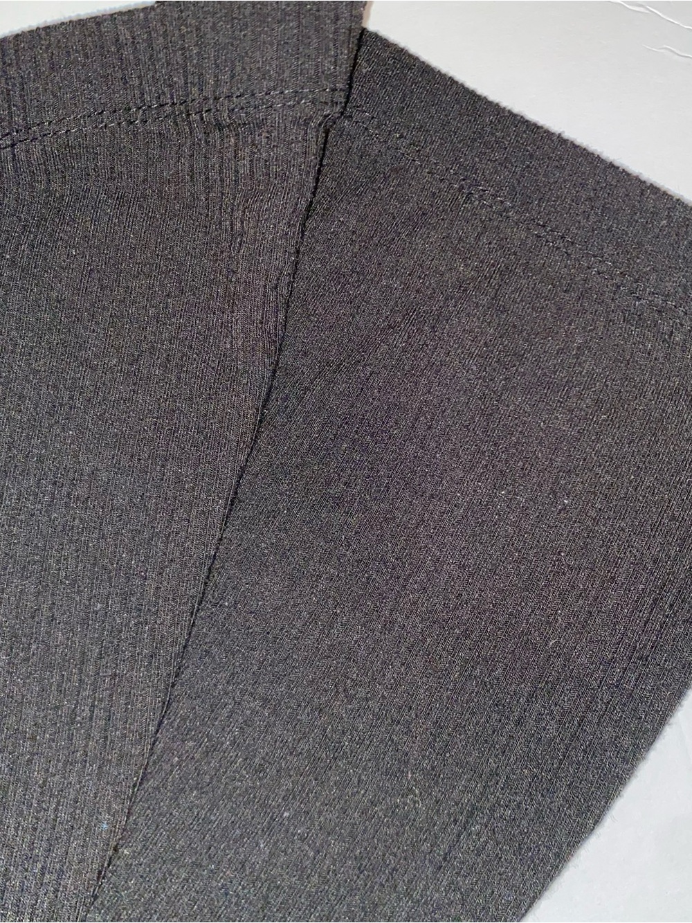 Bozzolo Black Ribbed Knit biker shorts - Picture 6 of 6